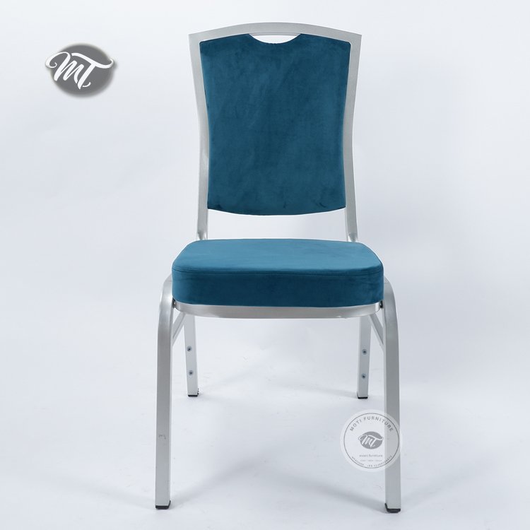 stackable banquet chair blue