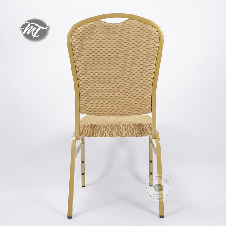 Stacking Gold Banquet Chairs Metal - Image 5