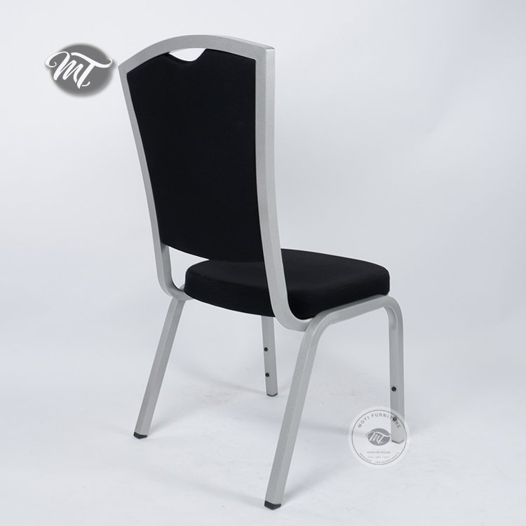 stacking banquet chair black