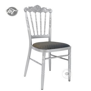 silver napoleon chairs for events