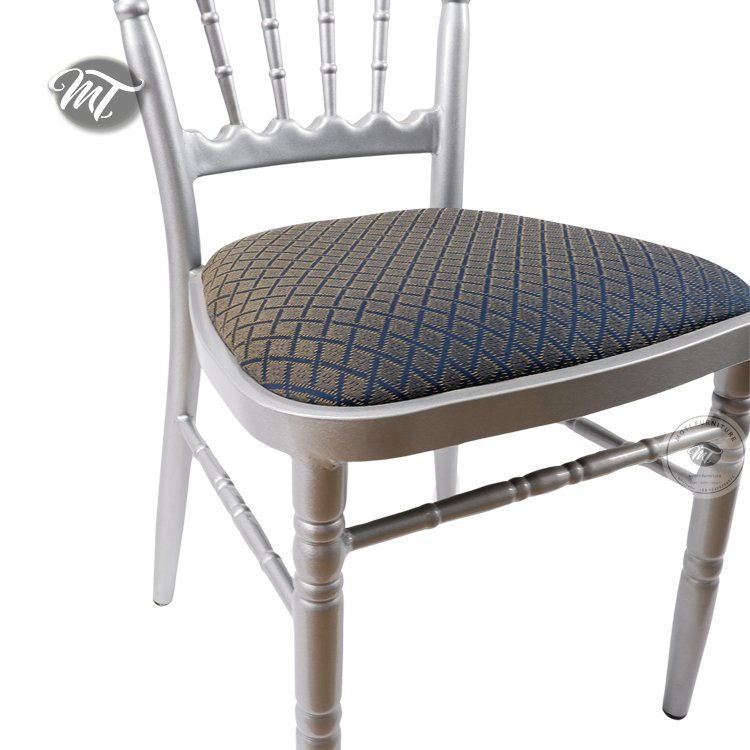 Silver Napoleon Chairs for Events - Image 4