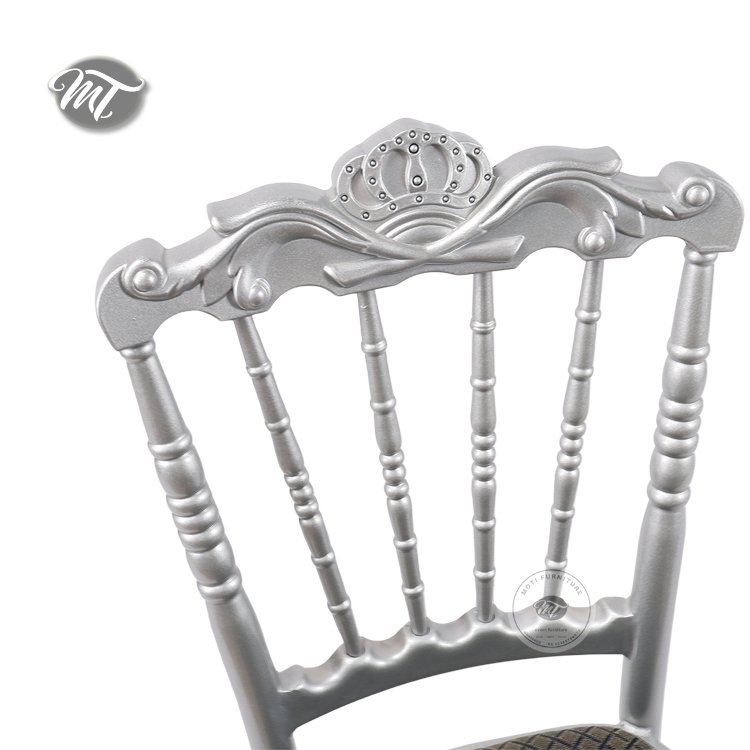 Silver Napoleon Chairs for Events - Image 5