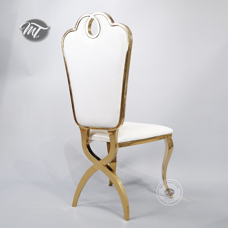 Gold Chair for Wedding Stainless Steel Chairs - Image 3