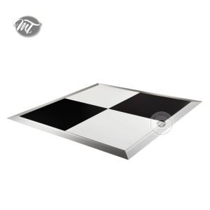 black & white dance floor