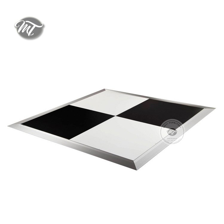 black & white dance floor