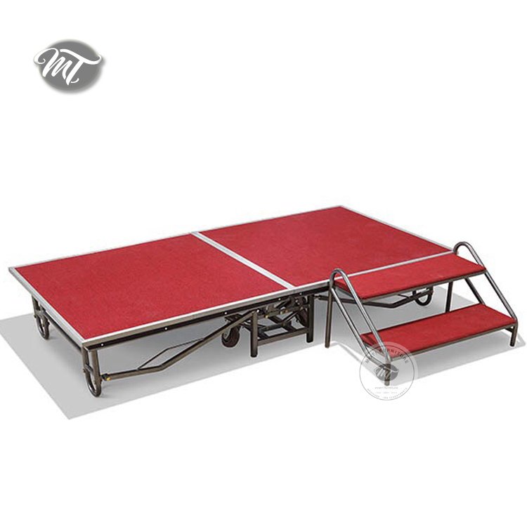 mobile stage with ladder